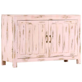 Sideboard Light Pink 110x35x70 cm Solid Mango Wood 247764