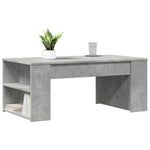 ZNTS Coffee Table Concrete Grey 102x55x42 cm Engineered Wood 831856