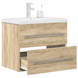 2 Piece Bathroom Furniture Set Sonoma Oak Engineered Wood 3324965