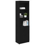 Highboard Black Oak 50x35x180 cm Engineered Wood 3328463
