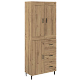 Highboard with Drawer 2 pcs Artisan Oak Engineered Wood 3415939
