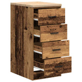 Garage Storage Cabinet Old Wood 40x51x85 cm Solid Wood Pine 860596