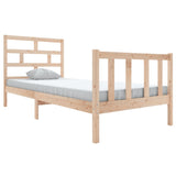 3101338 Bed Frame without Mattress Solid Wood 100x200 cm