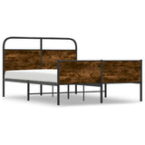 Bed Frame without Mattress 140x200 cm Sonoma Oak Engineered Wood 4100393