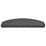 Stair Mats 20 pcs 65x24x4 cm Anthracite Half Round Large 3365789