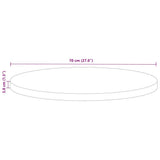 Table Top 70x3.8 cm Round Solid Wood Reclaimed 370041