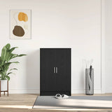 Shoe Cabinet Black Oak 60x35x92 cm Engineered Wood 862074