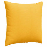 Sofa Pillows 2 pcs Light Yellow 80 x 80 cm Corduroy Fabric 42014081