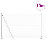 Welded Wire Fence with Concrete Base 10 x 1.5 m Silver Mesh 3352296