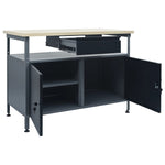 Workbench Black 120x60x85 cm Steel 145345