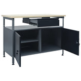 Workbench Black 120x60x85 cm Steel 145345