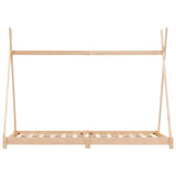 Kids Bed Frame Solid Pine Wood 70x140 cm 283355