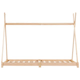 Kids Bed Frame Solid Pine Wood 70x140 cm 283355