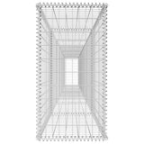 Gabion Wall with Cover Galvanised Steel 600x50x100 cm 142530