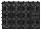 Decking Tile 3D Design 11 pcs Grey 30 x 30 cm WPC 42046680