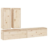 TV Cabinets 4 pcs Solid Wood Pine 3100179