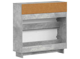 Shoe Cabinet EDE 78 x 24 x 103 cm Engineered Wood Concrete Grey 895998