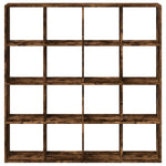 Book Cabinet Smoked Oak 137.5x29x137.5 cm Engineered Wood 3310293