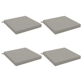 4-Piece Seat Cushions SOEST 4 pcs 100% Polyester Grey 944740