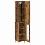 Highboard 2 pcs Old Wood Engineered Wood 3415665