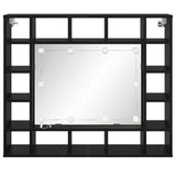 Mirror Cabinet Black Oak 91 x 15 x 76.5 cm Engineered Wood 879458