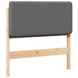 Upholstered Headboard with Headboard Brown and Light Grey 75 cm 880098