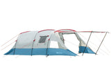 6-8 Person Tunnel Tent, Camping Tent with Bedroom, Living Room, Sewn-in Floor, 3 Doors and Carry T3398P348996