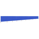 9-panel Wind Screen Fabric 1200x120 cm Azure Blue 47197