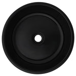 ZNTS Basin Ceramic Round Black 42x12 cm 142736