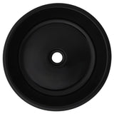 ZNTS Basin Ceramic Round Black 42x12 cm 142736