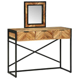 Dressing Table Brown 100 x 40 x 120 cm Solid Acacia Wood 374115