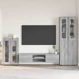 TV Cabinet Set FLORIN 3 pcs Grey Sonoma Engineered Wood 3397980