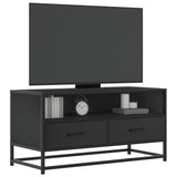 TV Cabinet Black 80x34.5x40 cm Engineered Wood and Metal 848809