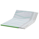Mattress Topper White and Green 140 x 190 x 6 cm Jaquard Fabric 4106160