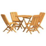 Garden Dining Set Natural Wood Solid teak wood Medium Foldable 3155027