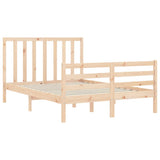 Bed Frame without Mattress 120x200 cm Solid Wood Pine 3193786