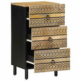 Sideboard 40x33.5x75 cm Solid Rough Wood Mango 4018651