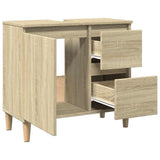 Bathroom Cabinet Sonoma Oak 65x33x60 cm Engineered Wood 847406