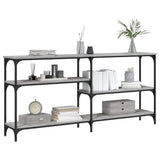 Console Table Grey Sonoma 160x29x75 cm Engineered Wood 834088