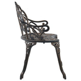 Bistro Bench Bronze Cast Aluminium, Cast Iron Medium Sturdy 47859