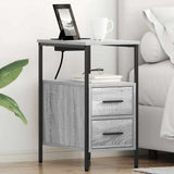 Bedside Cabinet Grey Sonoma 30 x 48 x 61 cm Engineered Wood 859416