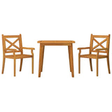 Garden Dining Set Natural wood Solid Acacia wood with an oil finish 3057999