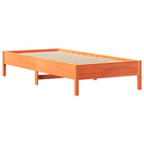 Bookcase Bed without Mattress Wax Brown 90x190 cm Single Solid Wood Pine 3322893