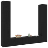 TV Cabinet 6 pcs Black 80 x 30 x 30 cm Engineered wood 3393448