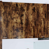 Hanging Cabinet Smoked Oak 80 x 31 x 100 cm Engineered Wood 884366