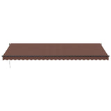 Manual Retractable Awning with LEDs Brown 600x350 cm 3215416