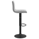 Bar Stools 2 pcs Light Grey Velvet 333731