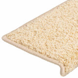 Stair Mats 20 pcs 65x21x4 cm Cream Rectangular Edge 3365855
