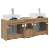 Bathroom Cabinet Set 3 pcs Artisan Oak 49.5 x 41 x 62.5 cm 3405656