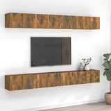 TV Cabinets 8 pcs Smoked Oak 60x30x30 cm Engineered Wood 3120308